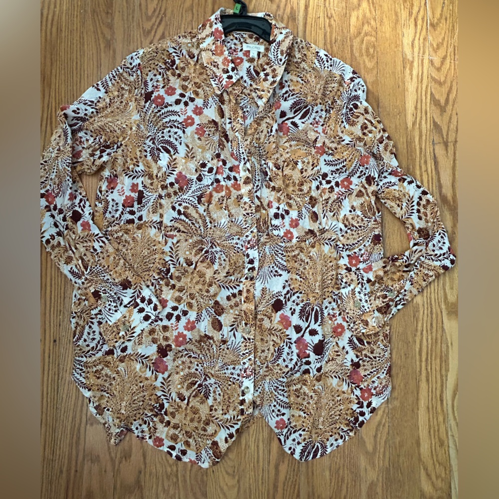 Pilcro by Anthropologie Romy Relaxed fit button down shirt - L